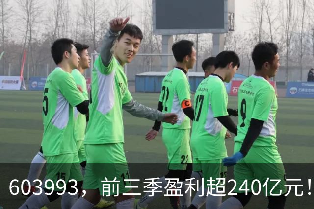 603993，前三季盈利超240亿元！已超去年全年！
